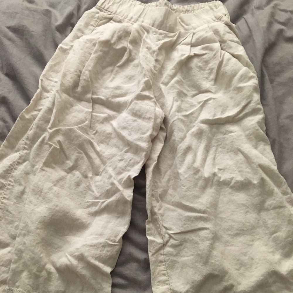 New Gap cropped linen pants